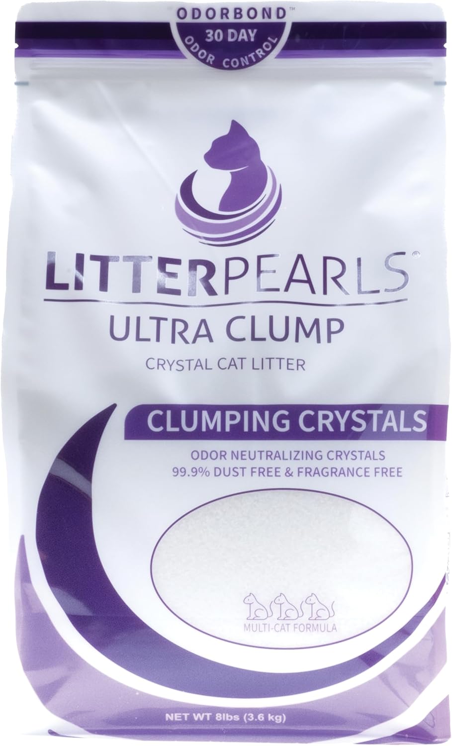 Unscented Crystal Clumping Cat Litter 8lb A4067