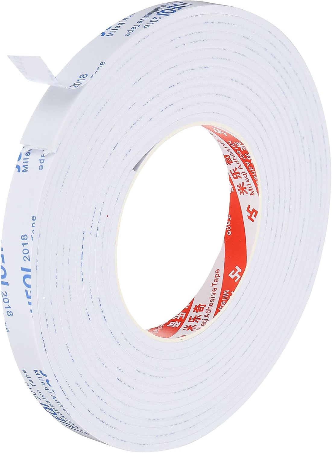 5m/16.4ft White Sealing Foam Tape, 15mm Wide 3mm Thick Single Sided Weather Stripping C9900