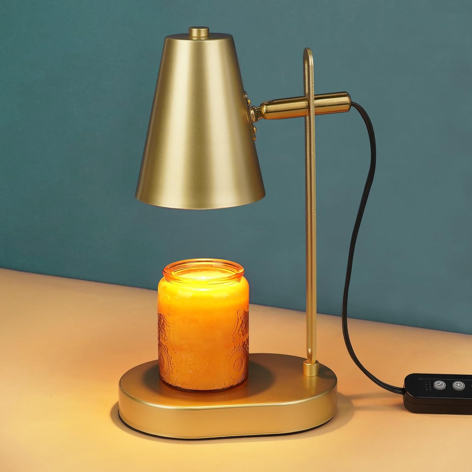 Candle Warmer Lamp with Timer, Adjustable Dimmable, 2 Bulbs N747