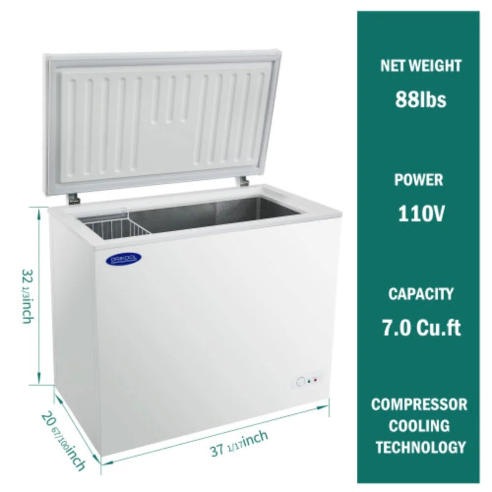 7.0 Cu.ft Chest Freezer with Lockable Lid D4428