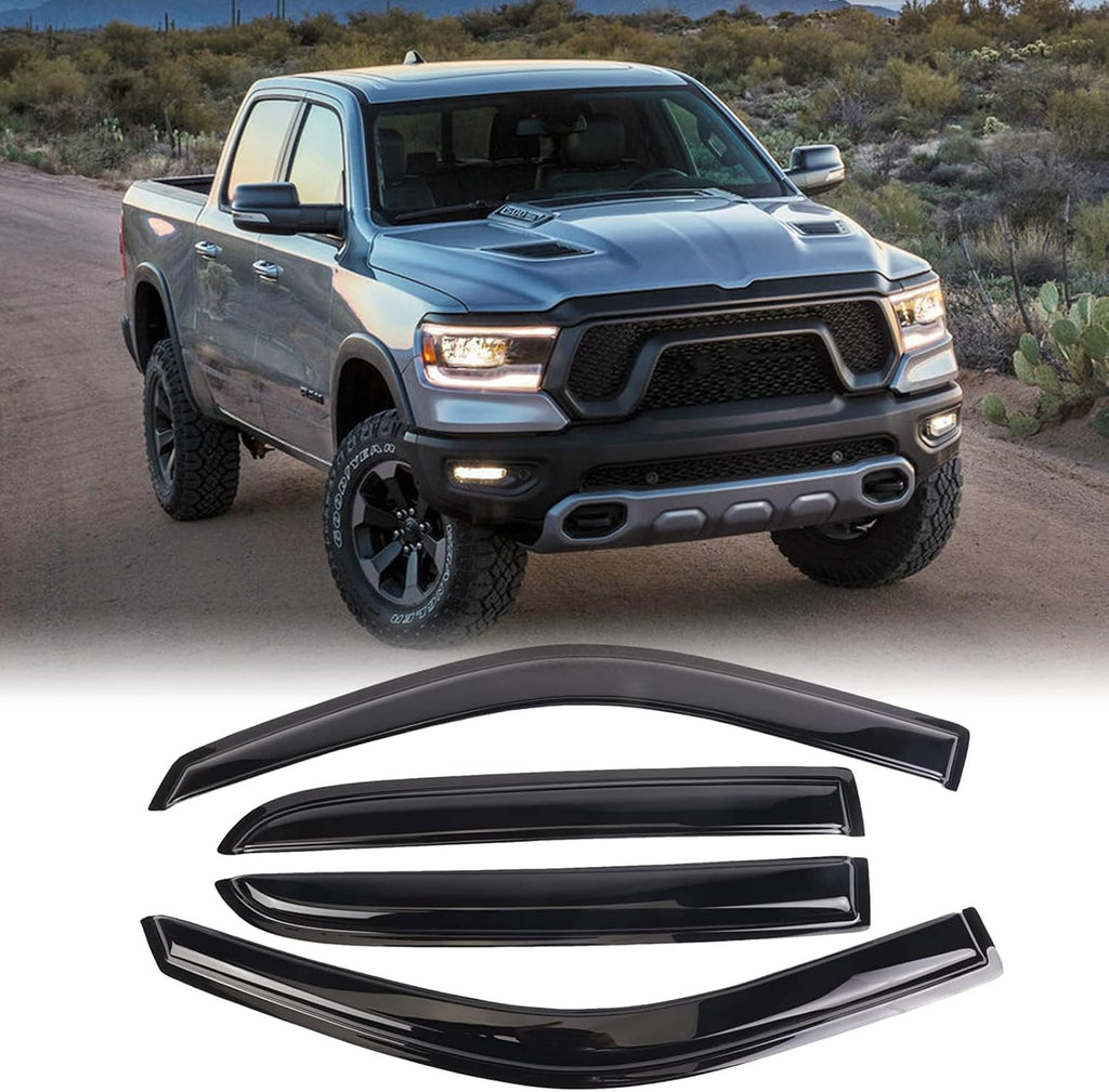 4PCS Dark Smoke Window Deflectors C7815