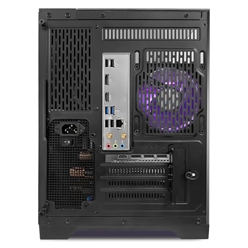 AMD Ryzen 7 5700X 8-Core 3.4 GHz Intel Arc B580 32GB DDR4 RAM 1TB PCIe + 1TB SATA SSD WiFi Bluetooth RGB Fans Windows 11 Pro Black Tower Computer W9173
