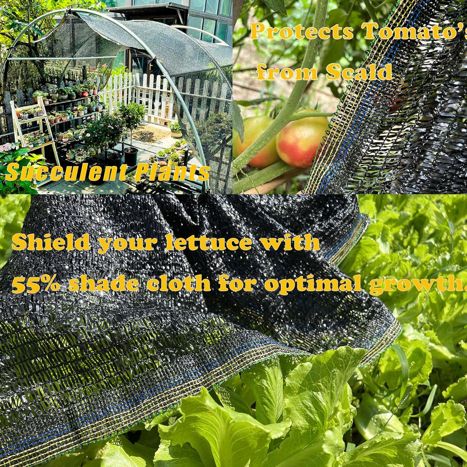 Black 20x30 FT and 6.5x10 FT Shade Cloth O940
