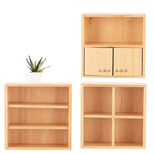 White 1:12 Mini Wood Cabinet Dollhouse Furniture P7091