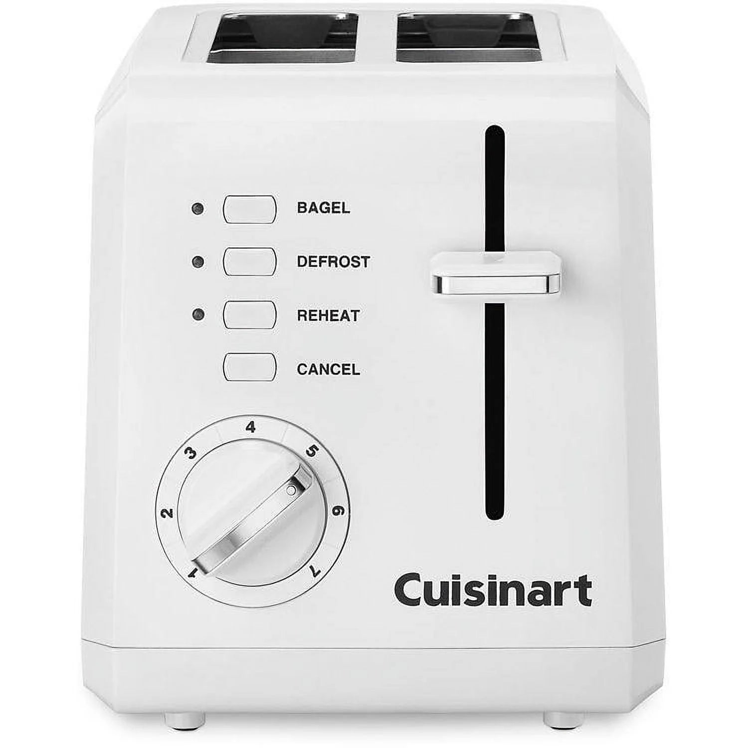 White 2-Slice Compact Plastic Toaster A15806