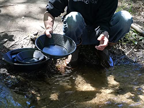 Gold Rush Panning Kit with Carry Bag; 10-Piece Prospecting Tools E449424