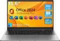 15.6" Windows 11 Pro Laptop, 8GB RAM 256GB Storage, Intel Celeron N4000, Silver P4092