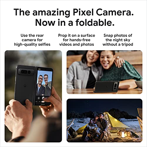 Obsidian 256 GB Foldable 5G Smartphone with Telephoto and Ultrawide Lens A6235