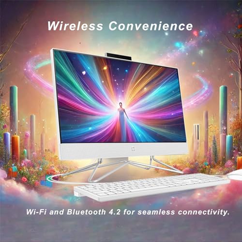 21.5" 1080P FHD Display All-in-One Desktop Computer, 16GB RAM, 1TB PCIe SSD, Intel Celeron Processor, Webcam, WiFi, HDMI, RJ-45, Wired Keyboard & Mouse, Windows 11 Pro J647