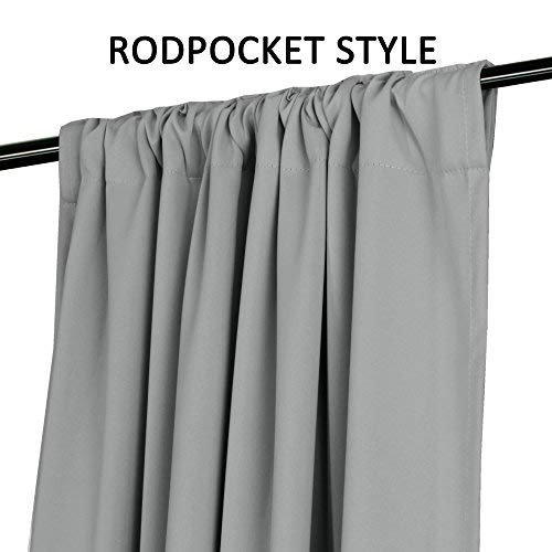 Mineral Blue Blackout Curtain Panels 52" W x 96" L Set of 2 Panels B453