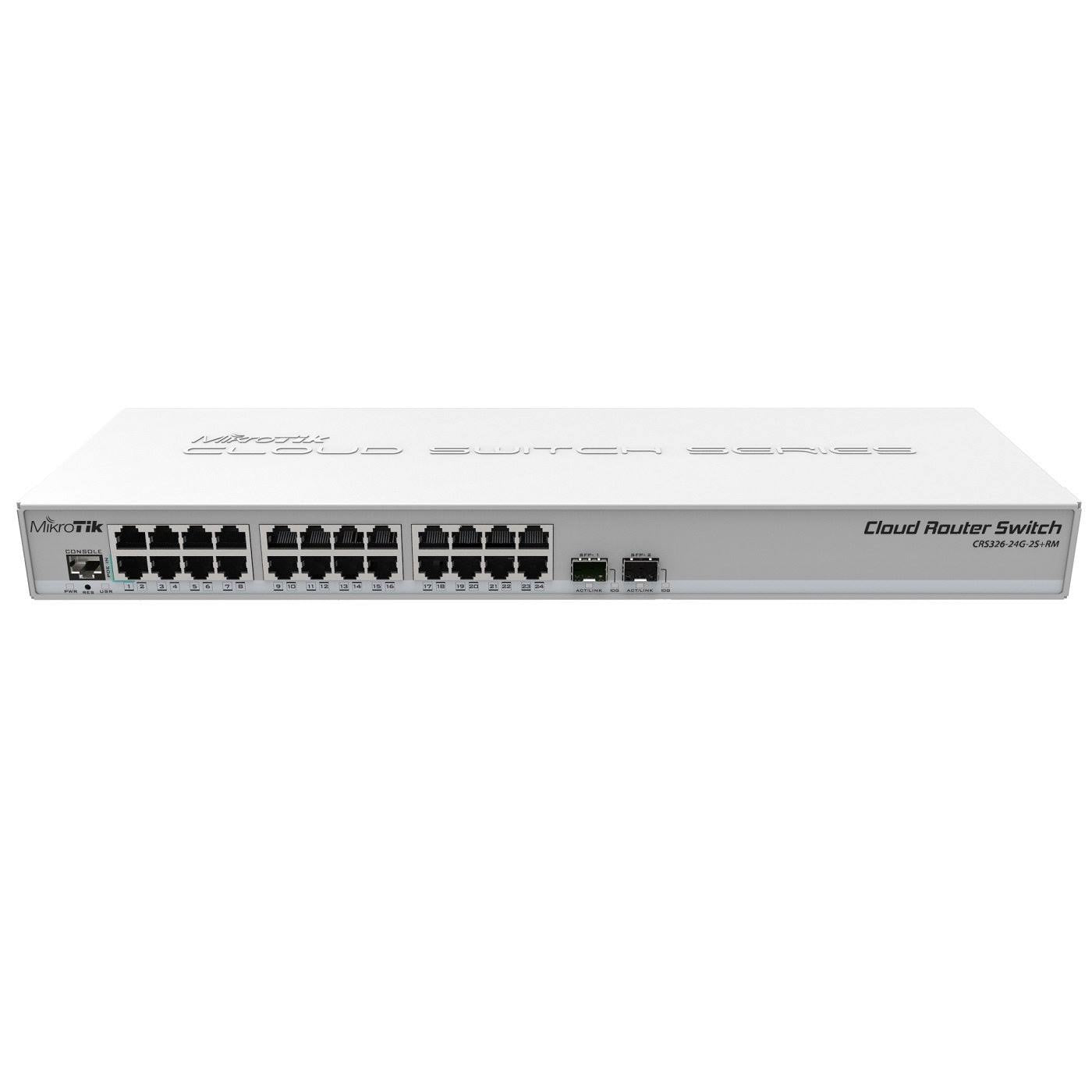 24 Gigabit Port Switch with 2 x SFP+ Cages in 1U Rackmount Case O63752
