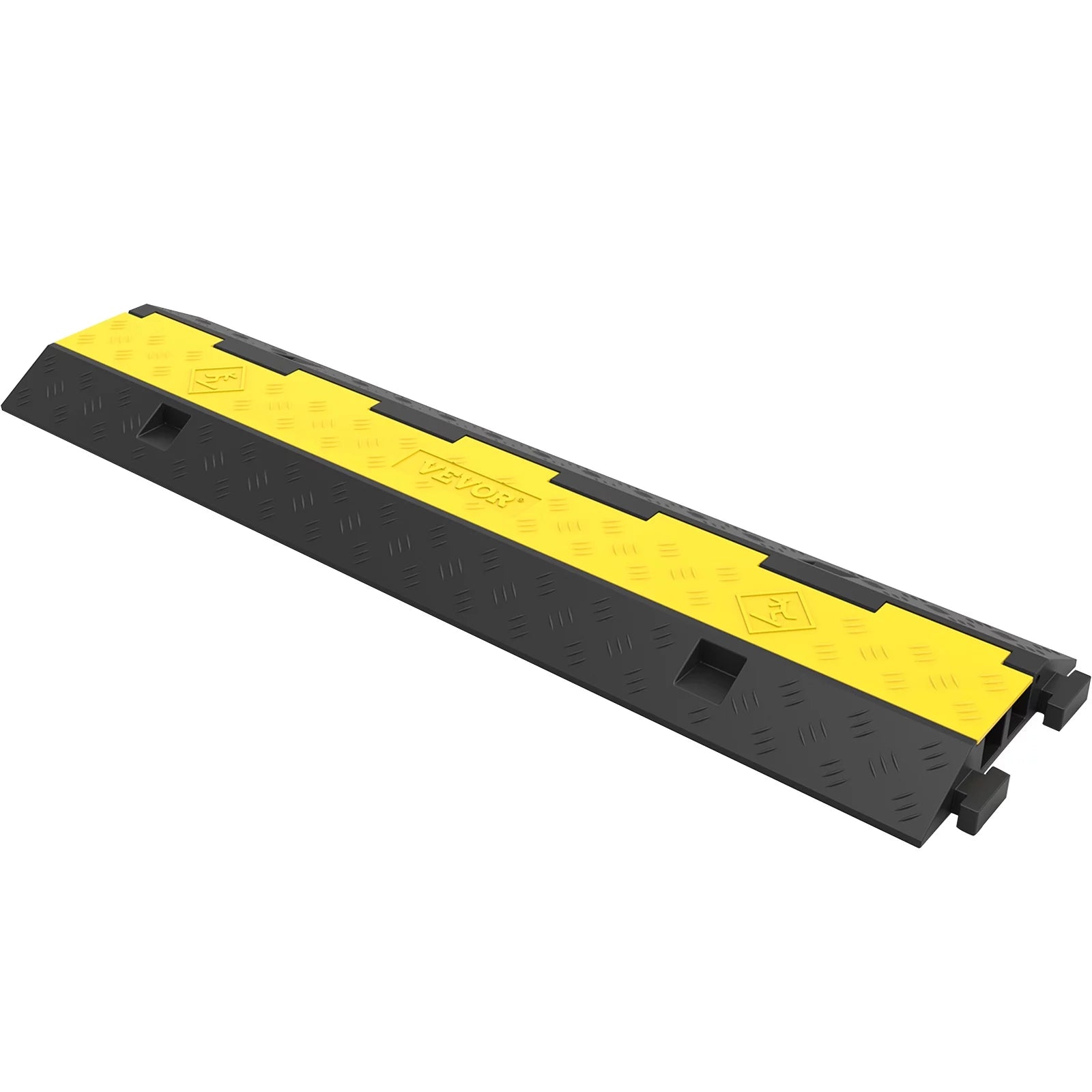 4 Packs 2 Channels Rubber Cable Protector Ramp A2267