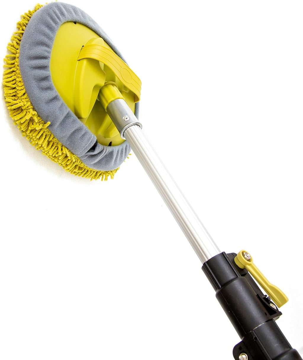 Wall Duster with 7-30 Foot Extension Pole and Chenille Microfiber Cleaning Head U5694