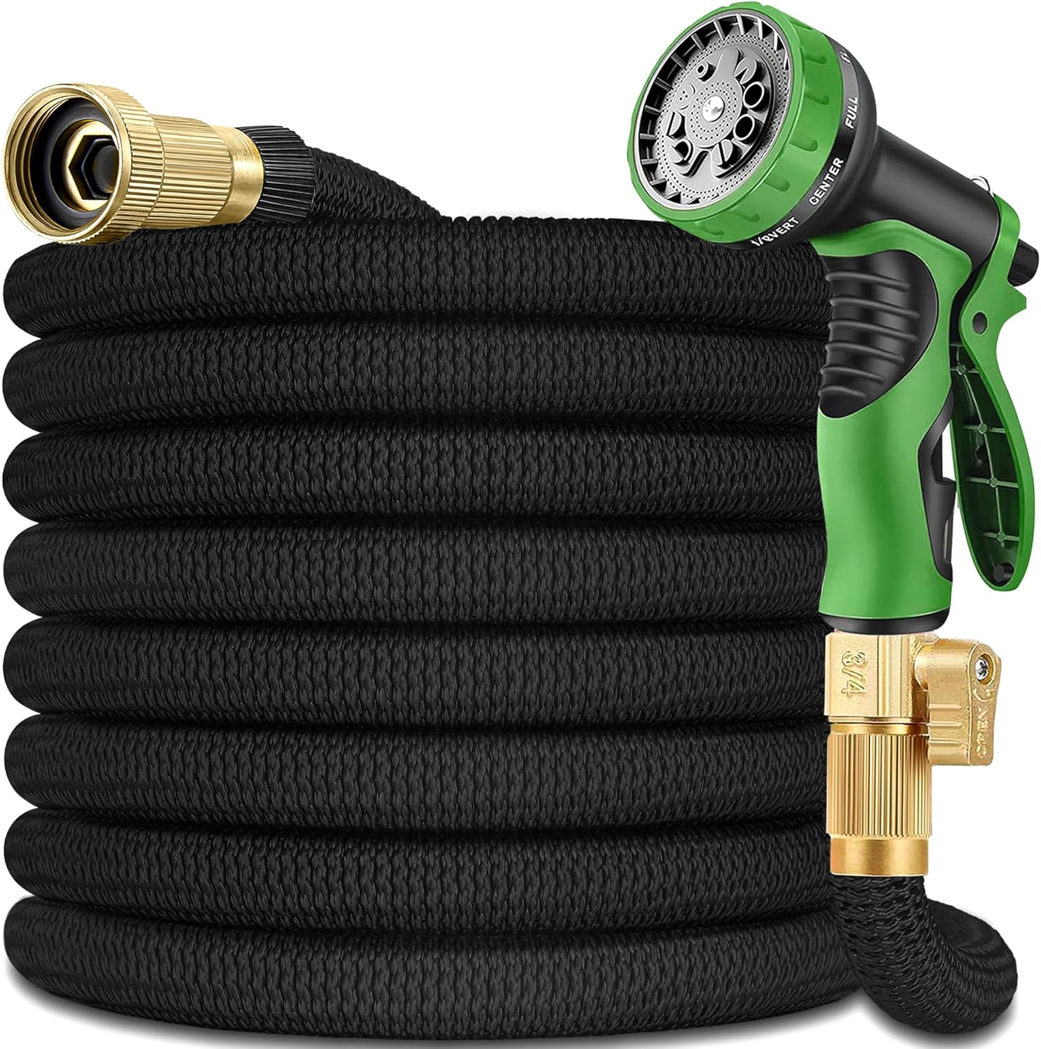 200 ft Expandable Garden Hose with 10 Spray Nozzle R756
