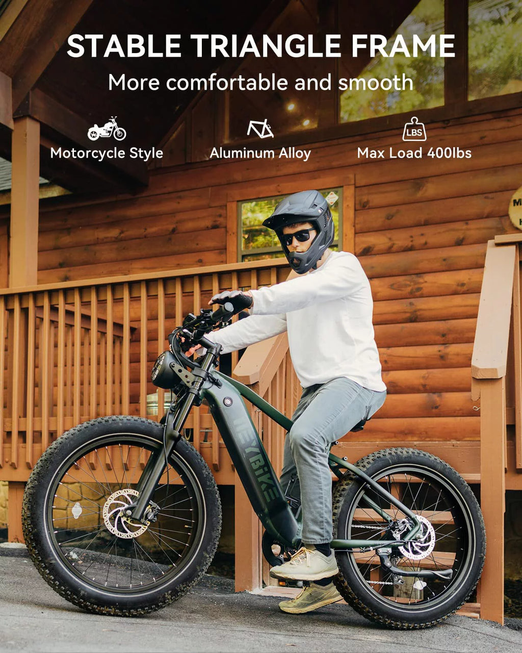 750W Fat Tire Electric Bike with 48V 18Ah Removable Battery U786019