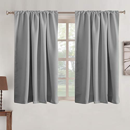 Mineral Blue Blackout Curtain Panels 52" W x 96" L Set of 2 Panels B453