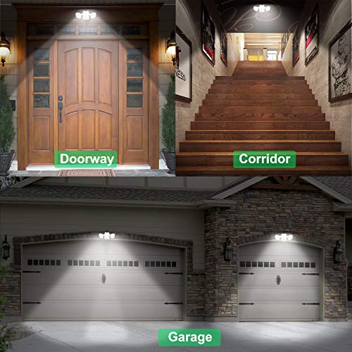 Motion Sensor Light Outdoor Battery Operated IP65 Waterproof Wireless Security Flood Light 6000K White B57848
