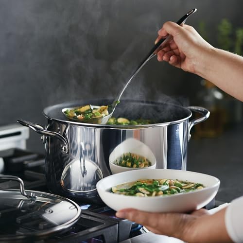 8 Quart Stainless Steel Nonstick Induction Stockpot with Lid F71441