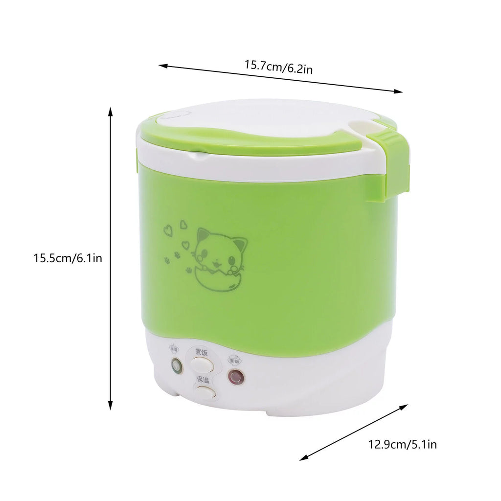White/Green 12V Electric Rice Cooker Y920