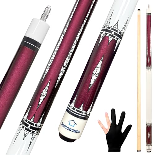 58 inch Pool Cue Stick with 13mm Fiber Leather tip 20oz D656617