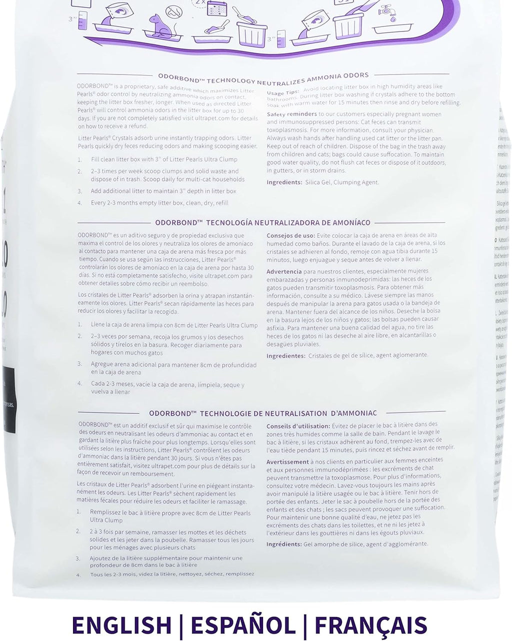 Unscented Crystal Clumping Cat Litter 8lb A4067