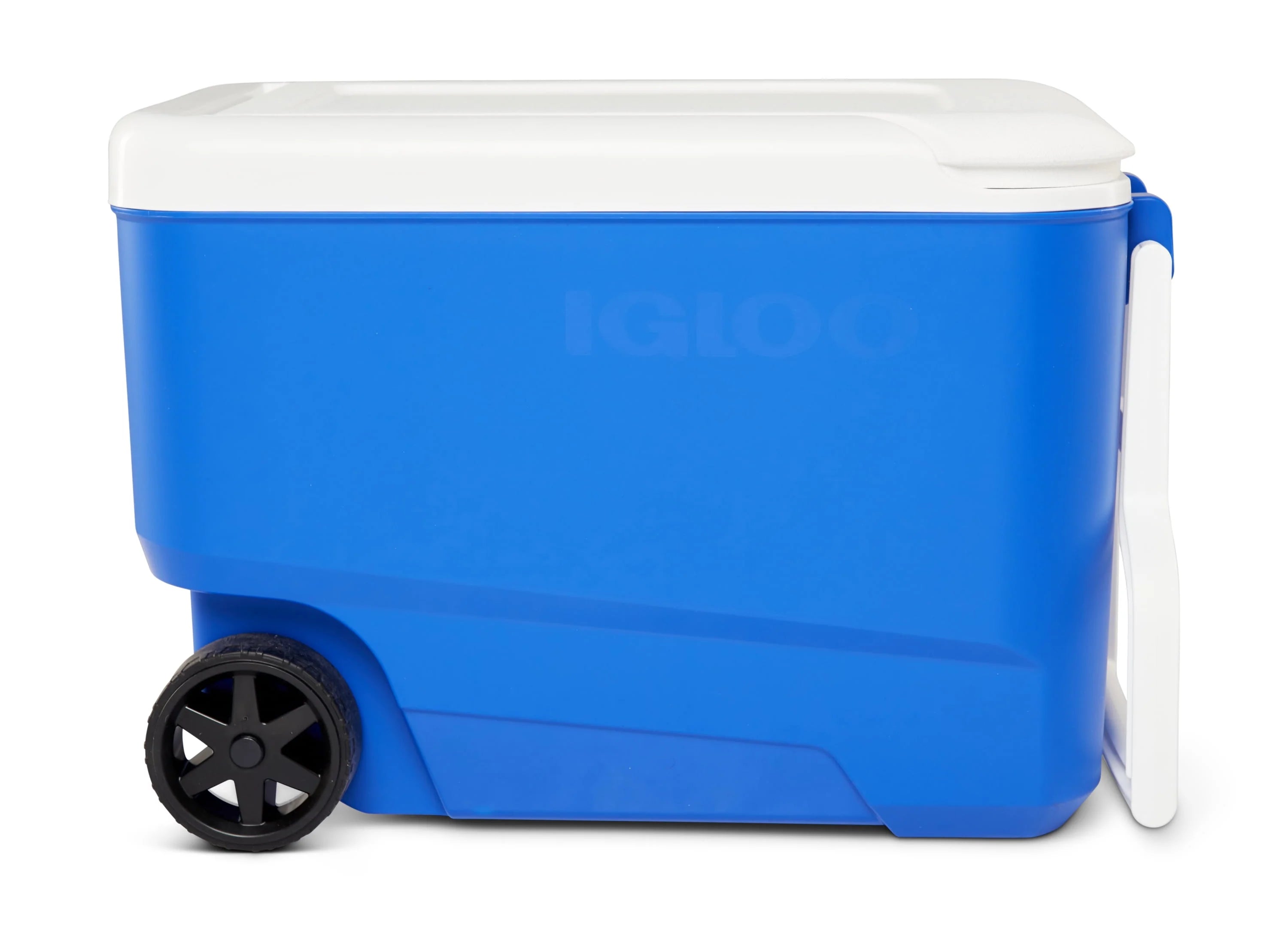 Blue 38 QT Hard-Sided Ice Chest Cooler with Wheels Z1489