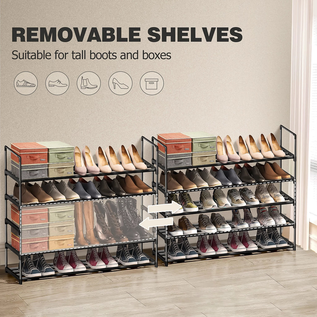 5-Tiers Stackable Shoe Rack G241204