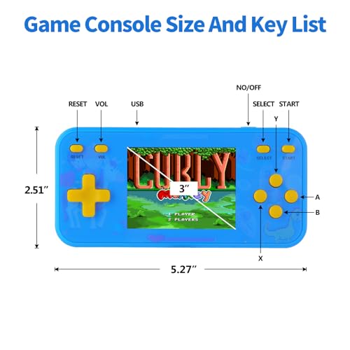 Handheld Game Console with 240 Retro Video Games C92042