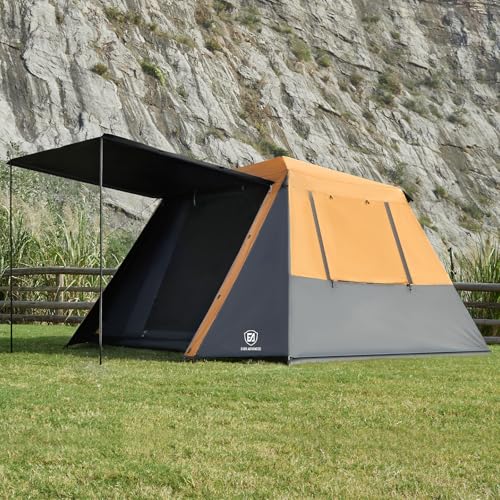 Blackout 6 Person Instant Cabin Tent with Vestibule and Large Mesh Windows Z986