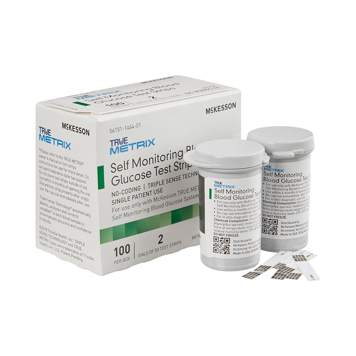 Blood Glucose Test Strip, Box of 100 J518510