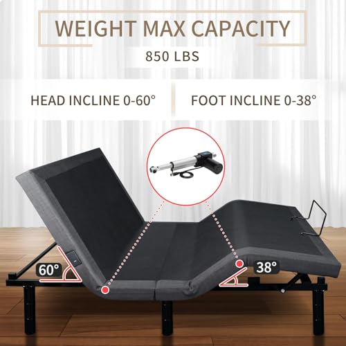 Adjustable Bed Frame Twin XL with Wireless Remote O718