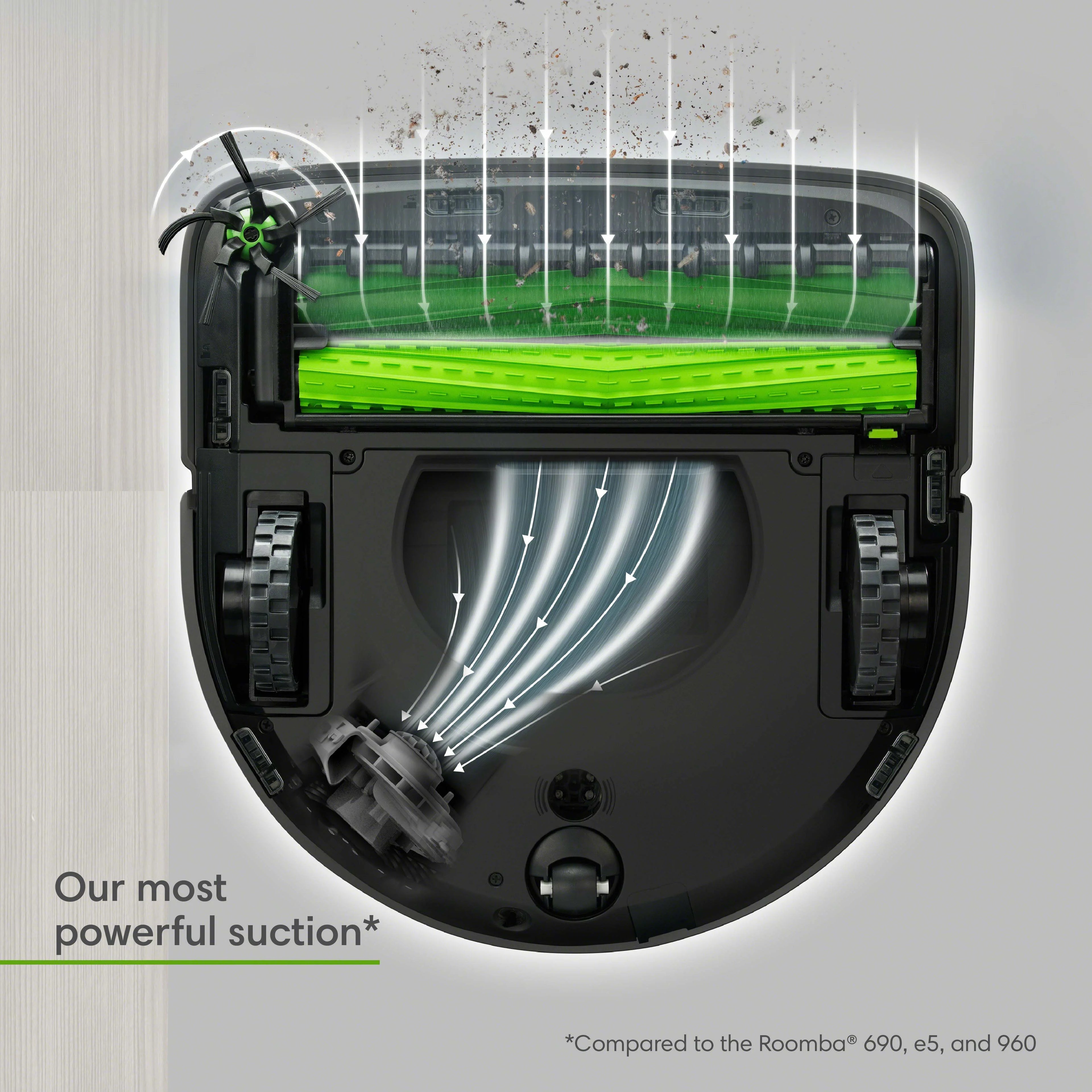 Robot Vacuum with Wi-Fi Connected Smart Mapping J711