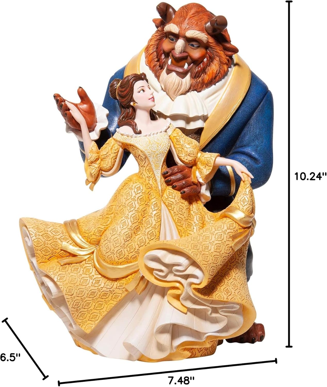10.24 Inch Multicolor Disney Beauty and The Beast Dance Figurine J6771