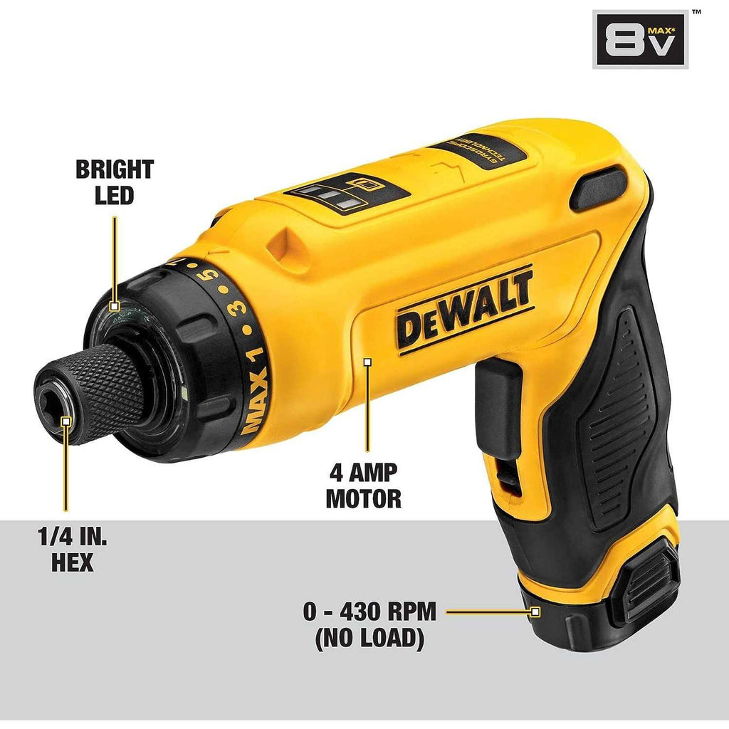 8V MAX Gyroscopic Cordless Screwdriver G9904