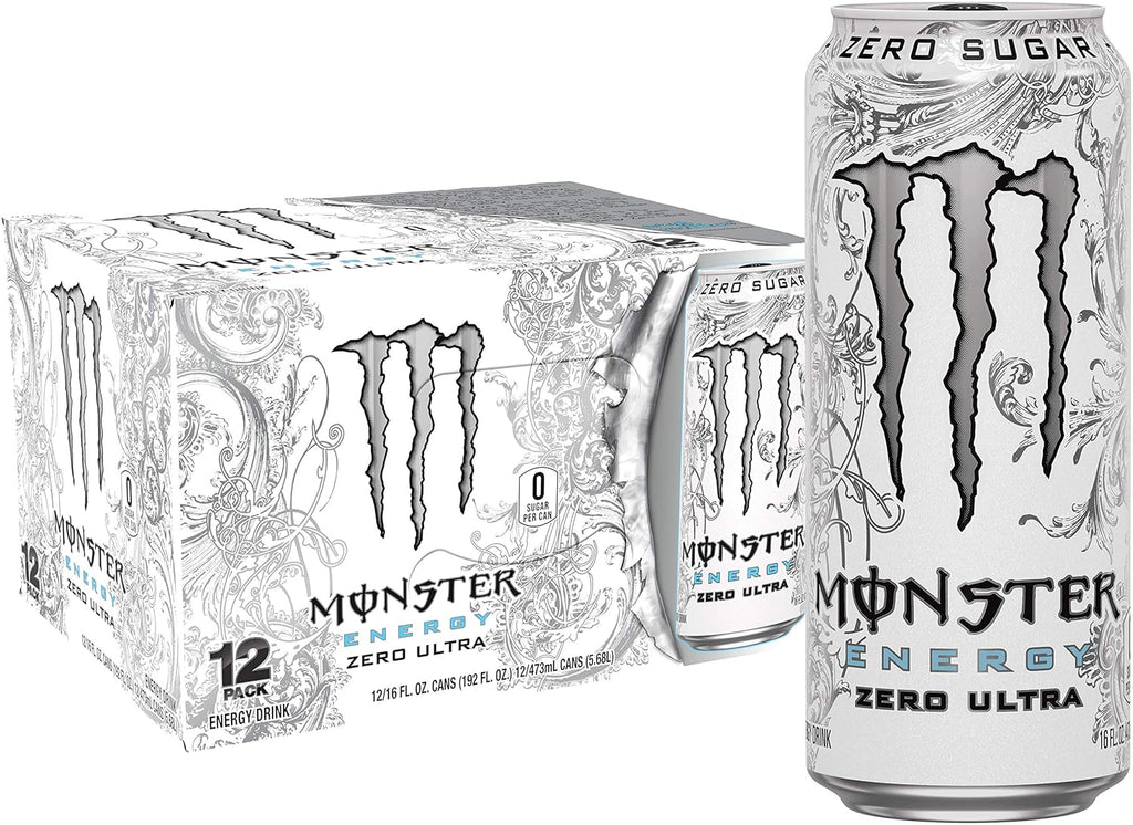 16 Fl Oz Cans 12 Pack Zero Ultra Energy Drink A4998