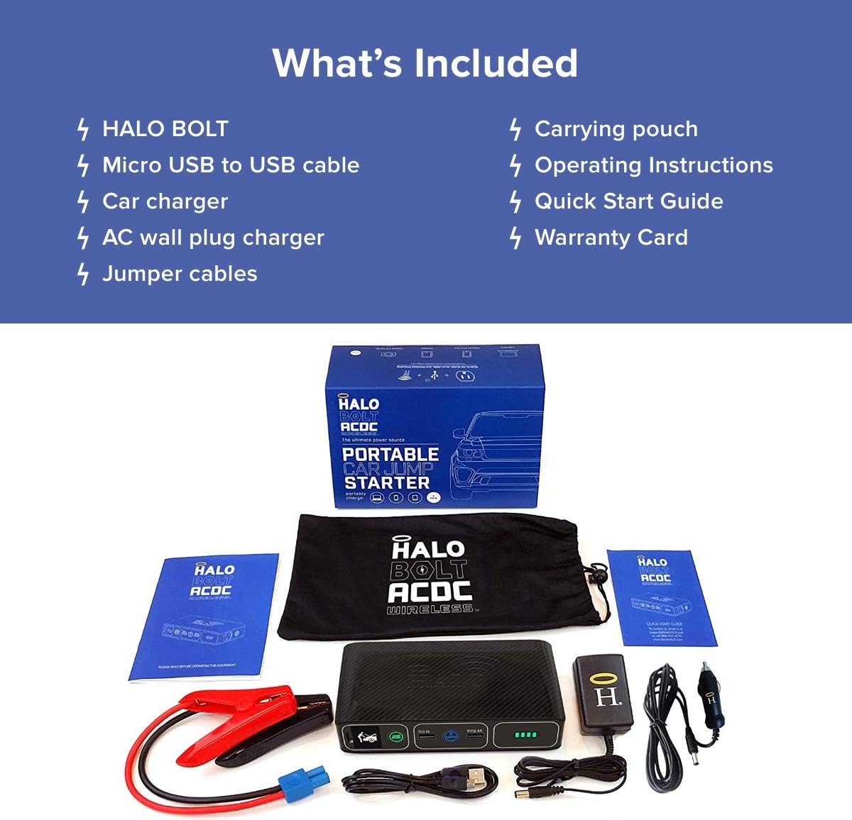 44400 mWh Portable Laptop Power Bank with AC Outlet and Car Charger, Black Graphite V142194