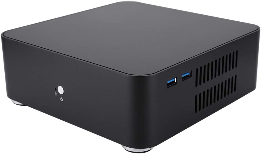 Mini ITX Computer Case, Aluminum Alloy, Black, USB3.0 E143729