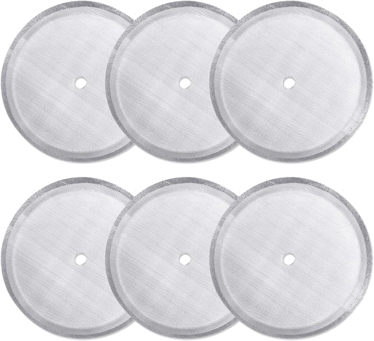 6 Pack Stainless Steel Mesh Replacement Filter Screen for French Press Coffee Makers X170424