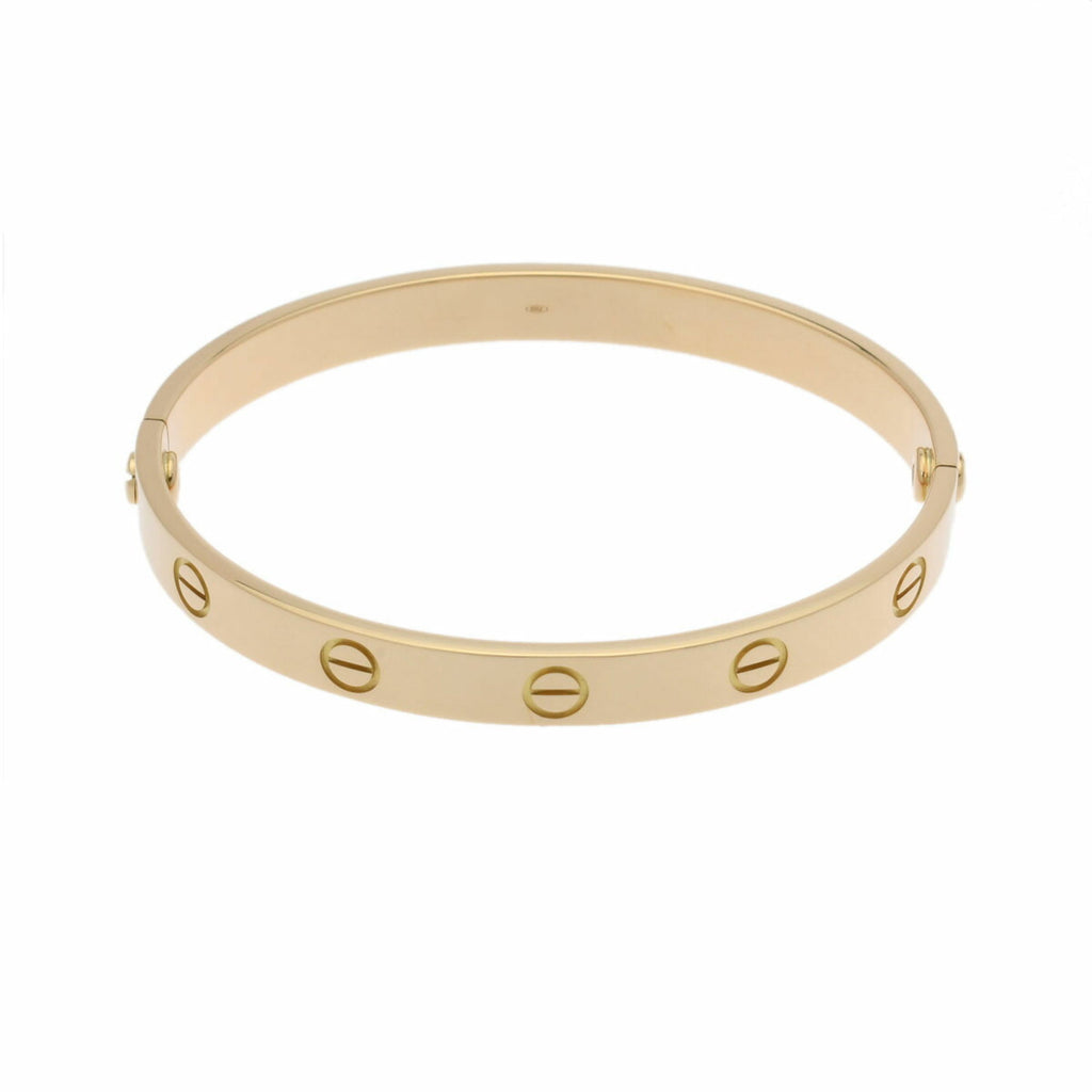 Pre-Owned K18 Yellow Gold Love Bracelet O4246