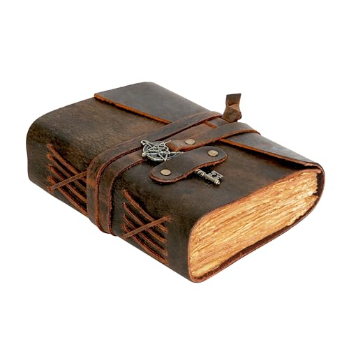 Rustic Mocha Brown 7x5 Inch 200 Page Leather Bound Journal Q517873
