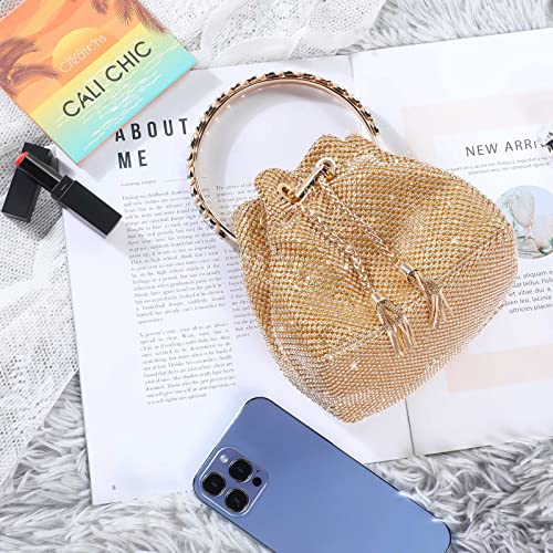 Rhinestone Clutch Purse Top Handle Sparkly Evening Bag Glitter Mini Handbag Z36889