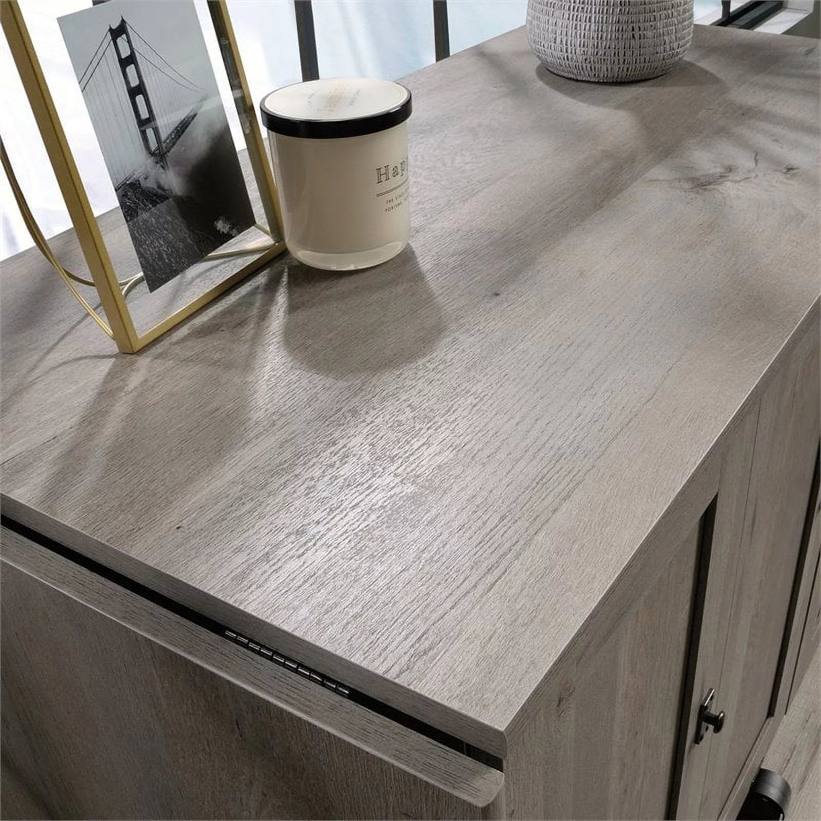Contemporary Engineered Wood Sewing Craft Table in Oak Z629