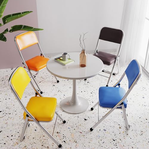 Purple Metal Folding Chair with Padded Seat F649077