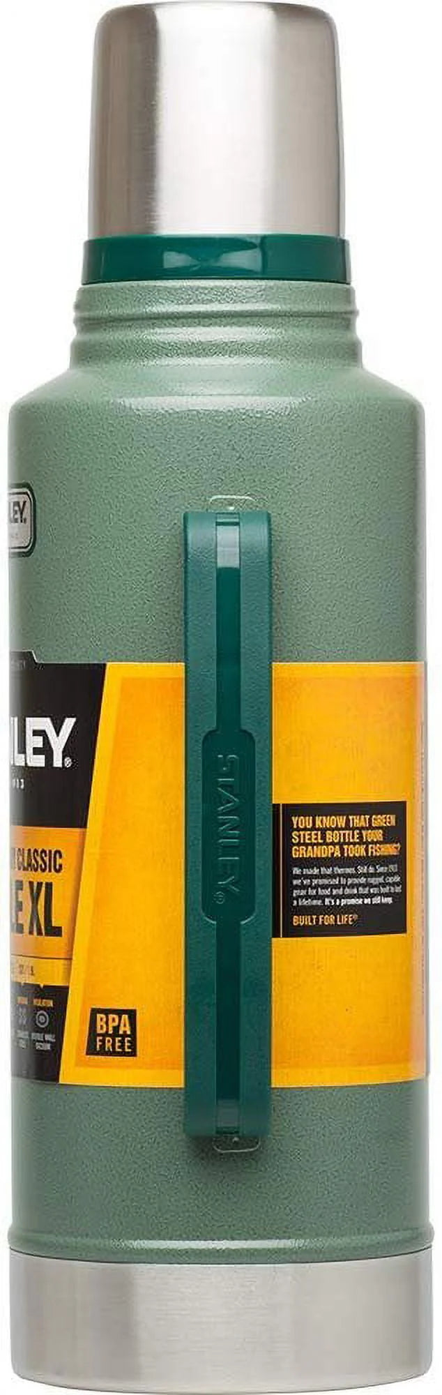 Classic Vacuum Bottle 2QT Hammertone Green D6139