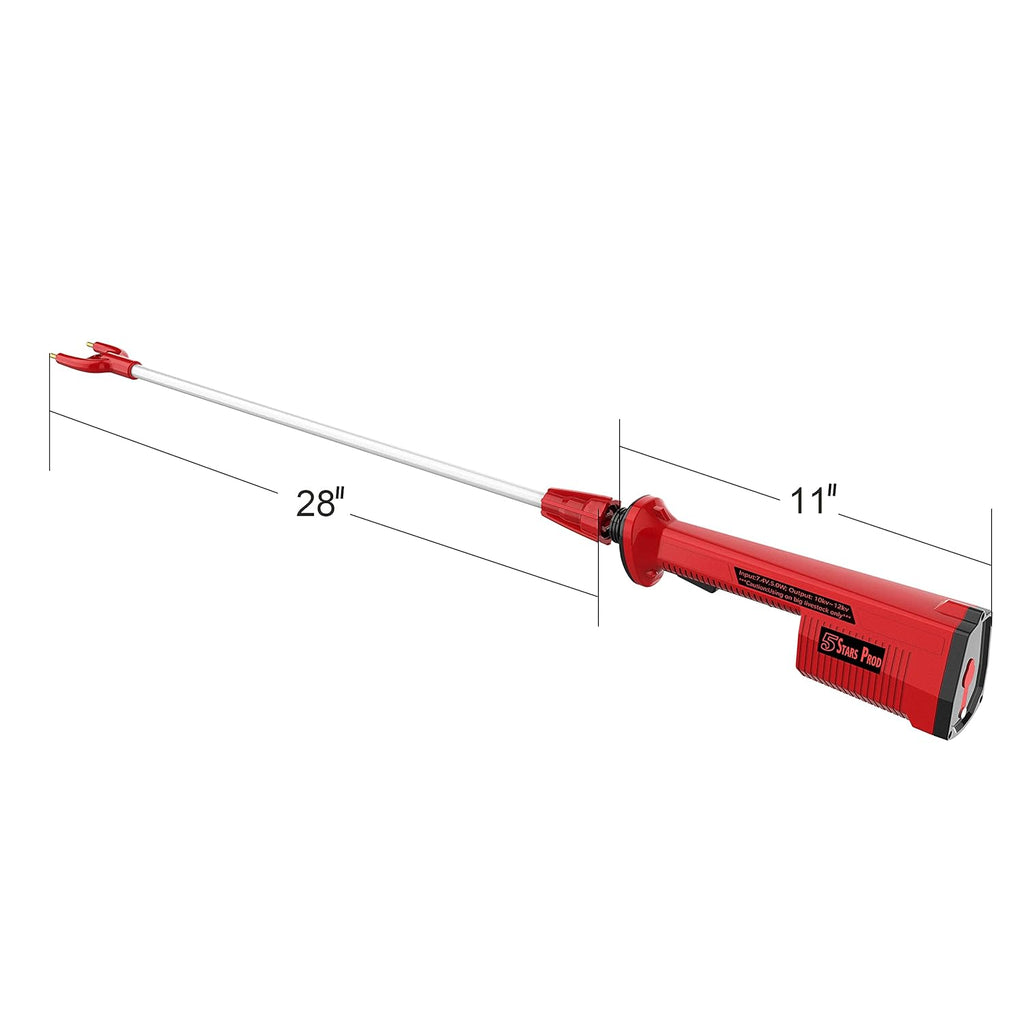 Rechargeable Electric Cattle Prod with 28in. Flexible Shaft W92627