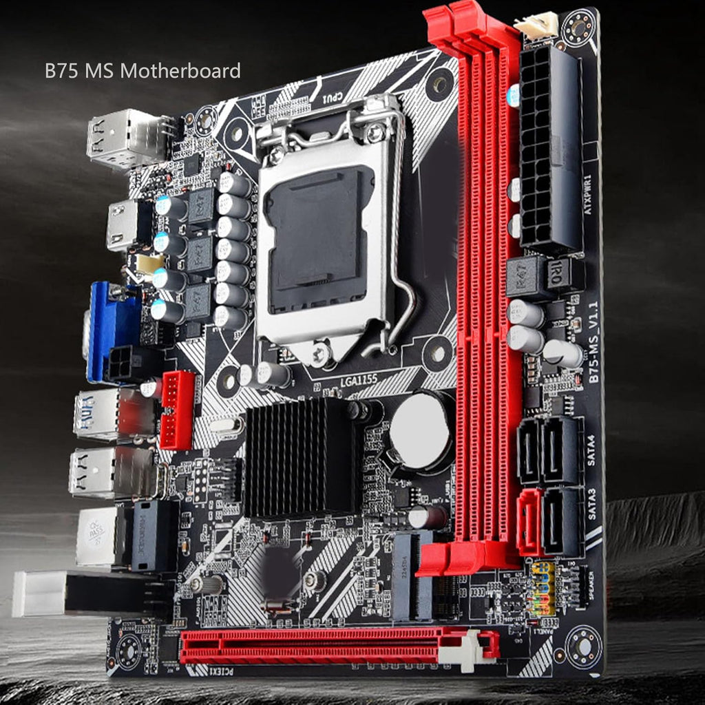 MS Gaming Motherboard, DDR3 Mini ATX, PCI E 16X, Dual USB 3.0, NVME M.2, WiFi M.2 C225