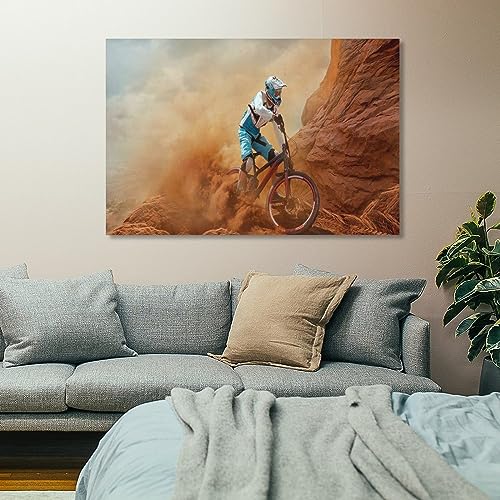 Bike Canvas Wall Art Cyclocross Posters Extreme Sport Canvas Painting C411