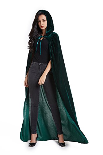 Hooded Velvet Cloak G20578