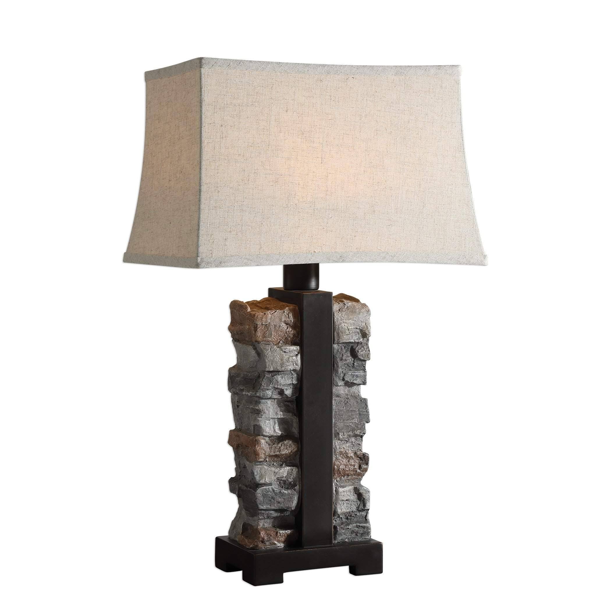 Stacked Stone Lamp B9167