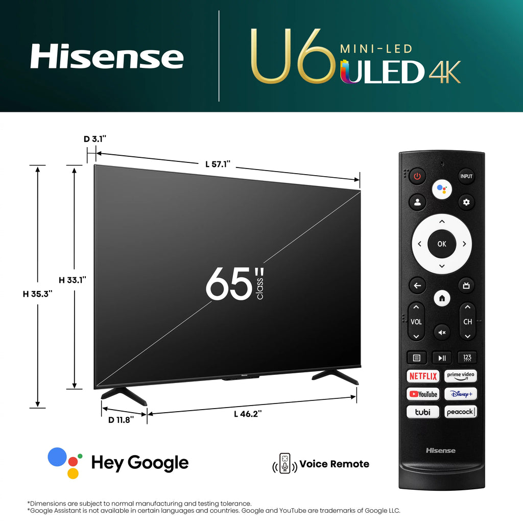 65-Inch Mini-LED QLED Google Smart TV W15444